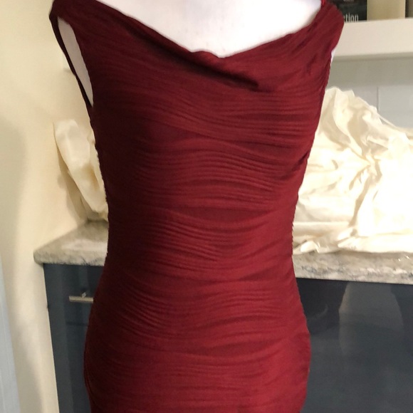 Wave off shoulder mini Burgundy - Picture 4 of 8